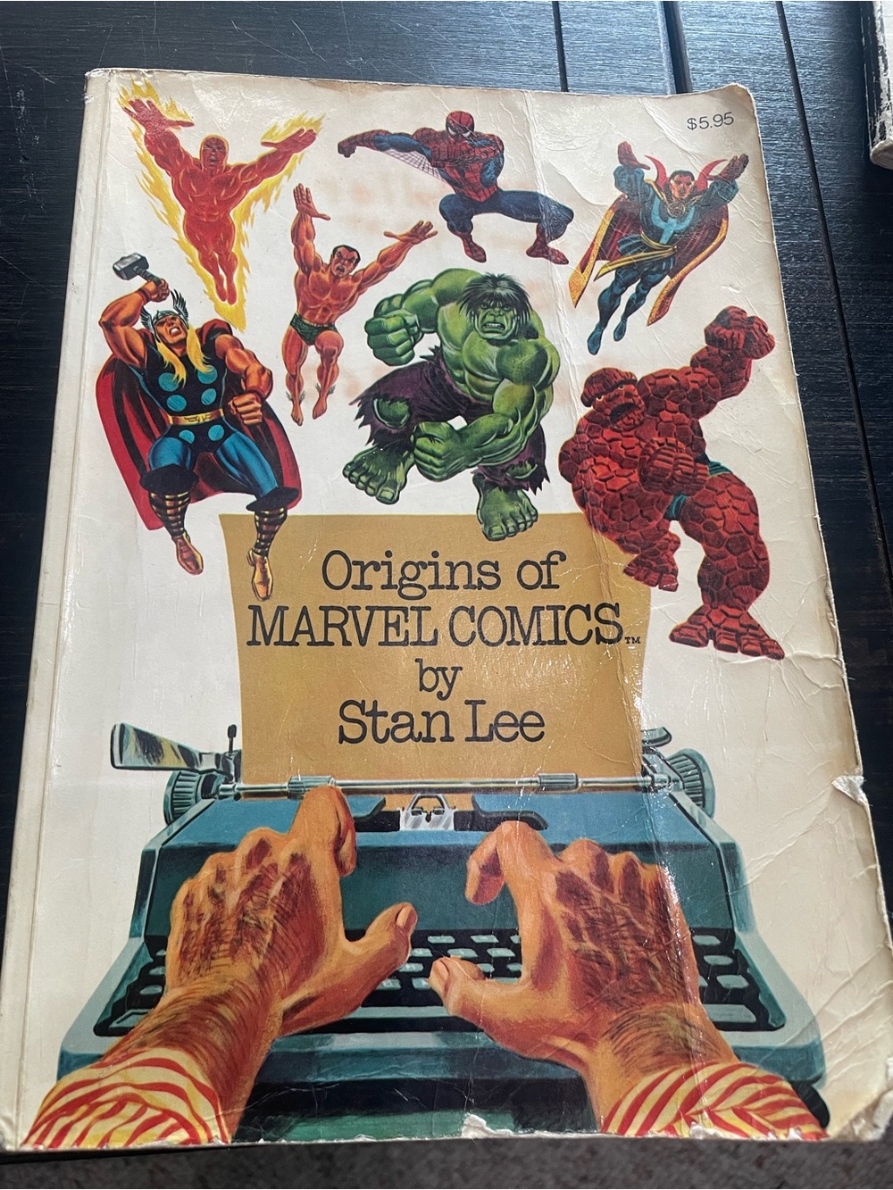 softcover book Origins of Marvel Comics